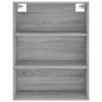 Stylish Highboard Grey Sonoma - 69.5x34x180 cm | HipoMarket