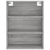 Stylish Highboard Grey Sonoma - 69.5x34x180 cm | HipoMarket