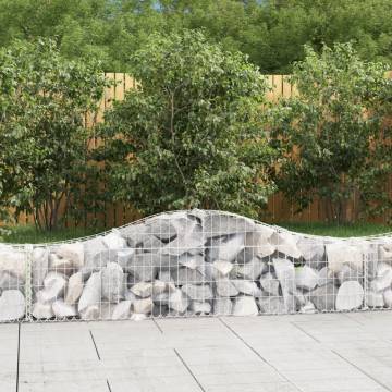 Arched Gabion Baskets 14 pcs - Durable Garden Barriers