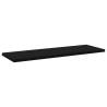 Bookshelf Boards 4 pcs Black - Engineered Wood Storage Solution