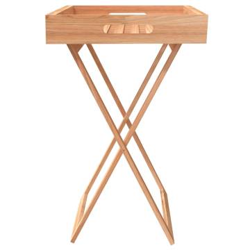 Folding Tray Table - Solid Walnut Wood | Hipomarket UK