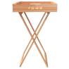 Folding Tray Table - Solid Walnut Wood | Hipomarket UK