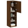 Stylish Brown Oak TV Cabinet with LED Lights | HipoMarket