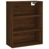 Stylish Highboard in Brown Oak - Modern Engineered Wood Design