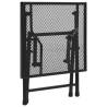 Folding Table Mesh 38x38 cm - Steel Anthracite | HIPO Market