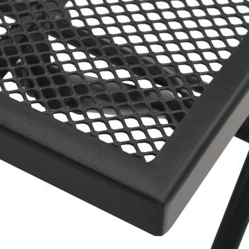 Folding Table Mesh 38x38 cm - Steel Anthracite | HIPO Market