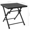 Folding Table Mesh 38x38 cm - Steel Anthracite | HIPO Market