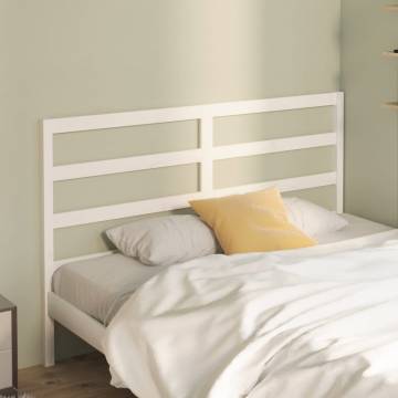 Stylish White Solid Pine Bed Headboard | 166x4x100 cm