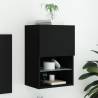 TV Cabinet with LED Lights Black 40.5x30x60 cm Colour black Quantity in Package 1 Height 60 cm Width 40.5 cm 