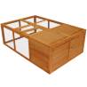 Outdoor Foldable Wooden Animal Cage | Durable & Stylish Design