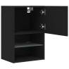 TV Cabinet with LED Lights - Stylish Black Storage Solution