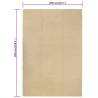 Natural Cotton Rectangular Rug 200x300 cm | Cozy Decor