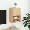 TV Cabinet with LED Lights Sonoma Oak - Modern Design