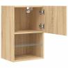 TV Cabinet with LED Lights Sonoma Oak - Modern Design