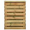 Slatted Garden Composter Set - 4pcs Pinewood 80x50x100 cm