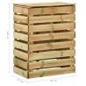 Slatted Garden Composter Set - 4pcs Pinewood 80x50x100 cm