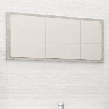 Concrete Grey Bathroom Mirror - Stylish & Durable 80x1.5x37 cm