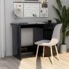 Desk High Gloss Black 100x50x76 cm Engineered Wood Colour high gloss black 