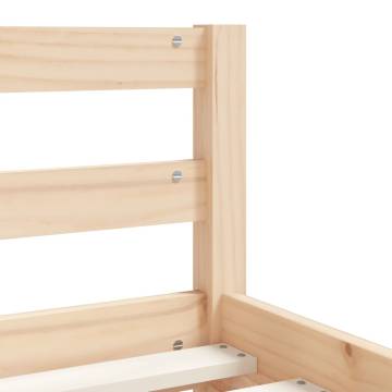 Elegant Kids Bed Frame with Drawers - Solid Pine Wood 80x160 cm