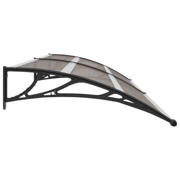 Stylish Door Canopy Black 300x100 cm | Weather Resistant Protection