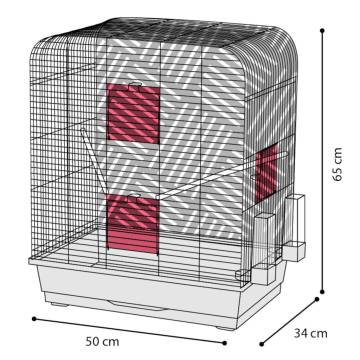 FLAMINGO Mona Budgie Cage - Stylish Copper Design | HipoMarket