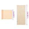 Beige HDPE Privacy Net 2x25m | Protect Your Outdoor Space