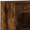 Stylish TV Cabinets with LED Lights - Smoked Oak - 2 pcs