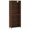 Stylish Highboard in Brown Oak | 69.5x32.5x180 cm - Hipomarket