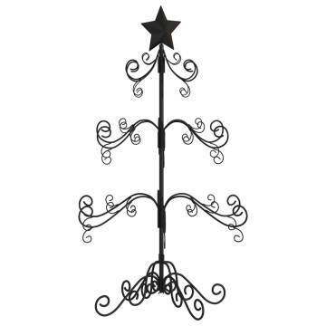 Metal Christmas Tree Black 90 cm - Modern DIY Decoration