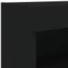 Stylish TV Cabinet with LED Lights - Black | HipoMarket UK