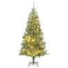 Artificial Christmas Tree 300 LEDs&Ball Set&Flocked Snow 180 cm Size 180 cm Quantity in Package 1 Model with leds & gold balls Number of Branch Tips 