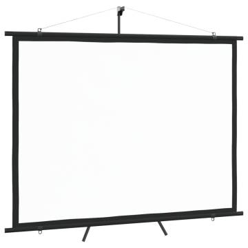 90" Projection Screen with Tripod - Portable & Adjustable