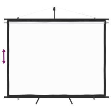 90" Projection Screen with Tripod - Portable & Adjustable