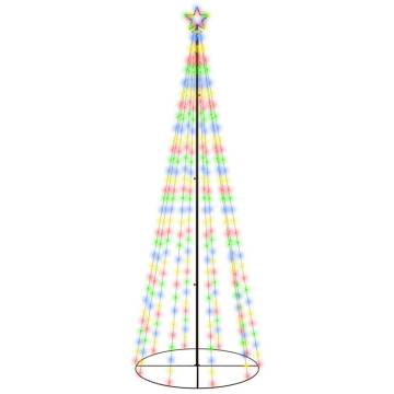 Colorful Christmas Cone Tree with 310 LEDs - 300 cm Height