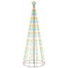 Colorful Christmas Cone Tree with 310 LEDs - 300 cm Height