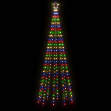 Colorful Christmas Cone Tree with 310 LEDs - 300 cm Height