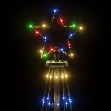 Colorful Christmas Cone Tree with 310 LEDs - 300 cm Height