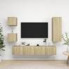 5 Piece TV Cabinet Sets Sonoma Oak Engineered Wood Colour sonoma oak Quantity in Package 5 Height 90 cm 