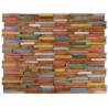 Wall Cladding Panels 10 pcs 1.03 m² Solid Teak Wood Colour multicolour Quantity in Package 10 