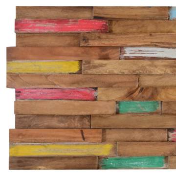 Wall Cladding Panels - Solid Teak Wood | 10 pcs 1.03 m²