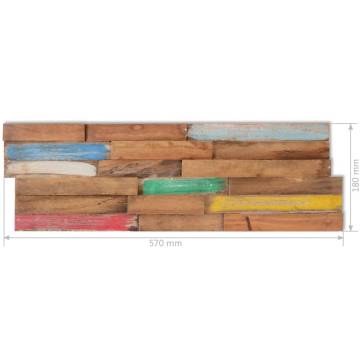 Wall Cladding Panels - Solid Teak Wood | 10 pcs 1.03 m²