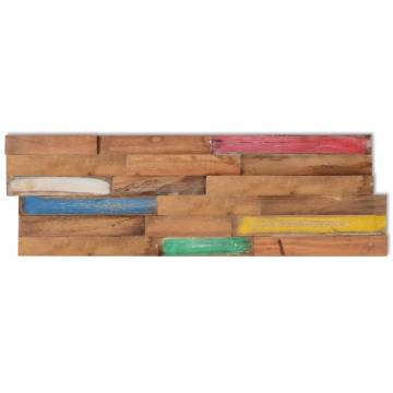 Wall Cladding Panels - Solid Teak Wood | 10 pcs 1.03 m²