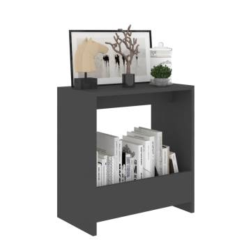 Stylish Grey Side Table 50x26x50 cm | Engineered Wood