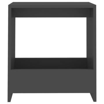 Stylish Grey Side Table 50x26x50 cm | Engineered Wood