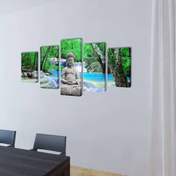 Buddha Canvas Wall Print Set - 100 x 50 cm | HipoMarket