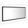 Stylish LED Bathroom Mirror Black 100x8.5x37 cm - Hipomarket