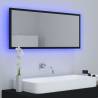 Stylish LED Bathroom Mirror Black 100x8.5x37 cm - Hipomarket