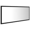 Stylish LED Bathroom Mirror Black 100x8.5x37 cm - Hipomarket