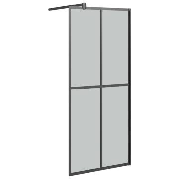 Walk-in Shower Screen 90x195cm Dark Tempered Glass - Hipo Market