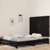 Wall Headboard Black 127.5x3x90 cm Solid Wood Pine Colour black Size 127.5 x 90 cm Quantity in Package 1 